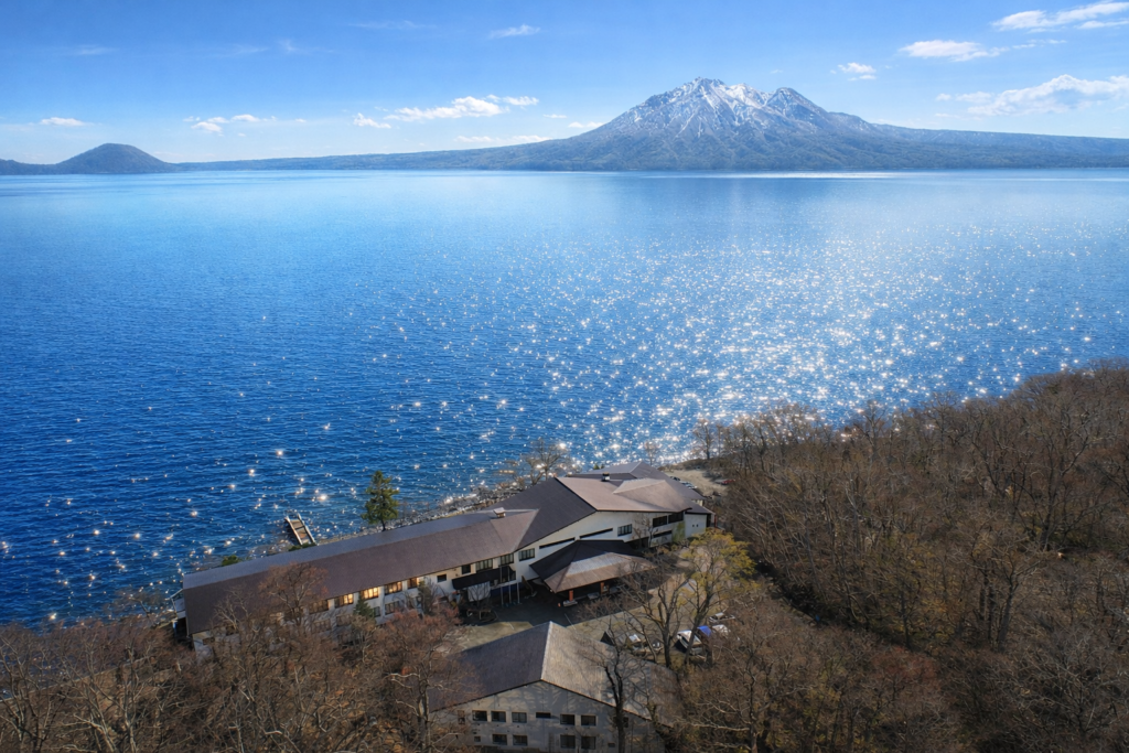 丸駒温泉旅館外観